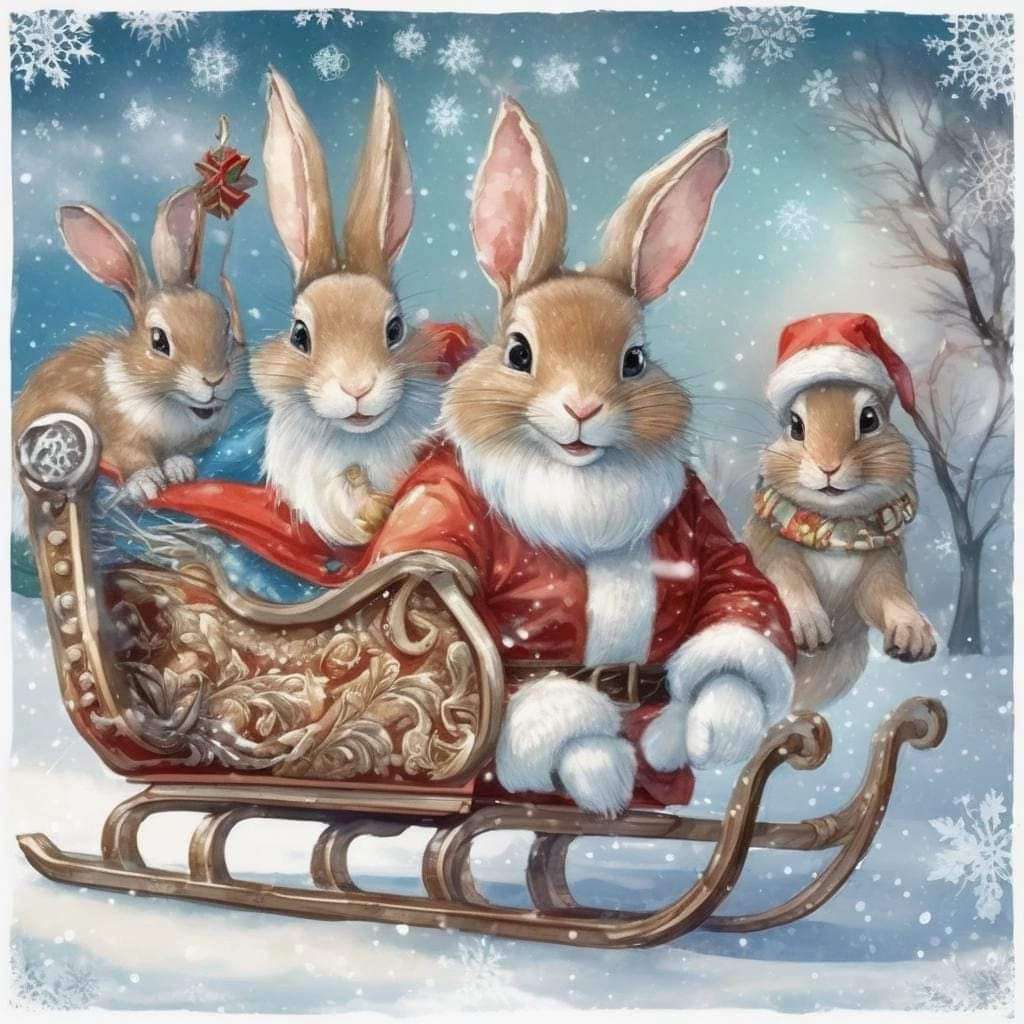 Conigli di Natale puzzle online