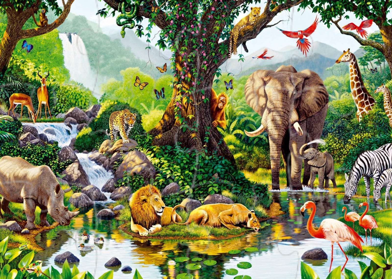 animais da paisagem puzzle online