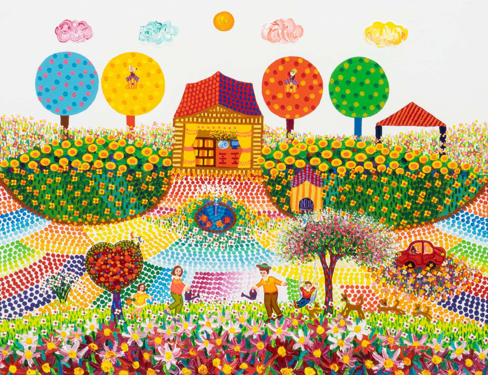 O grădină bine înflorită jigsaw puzzle online
