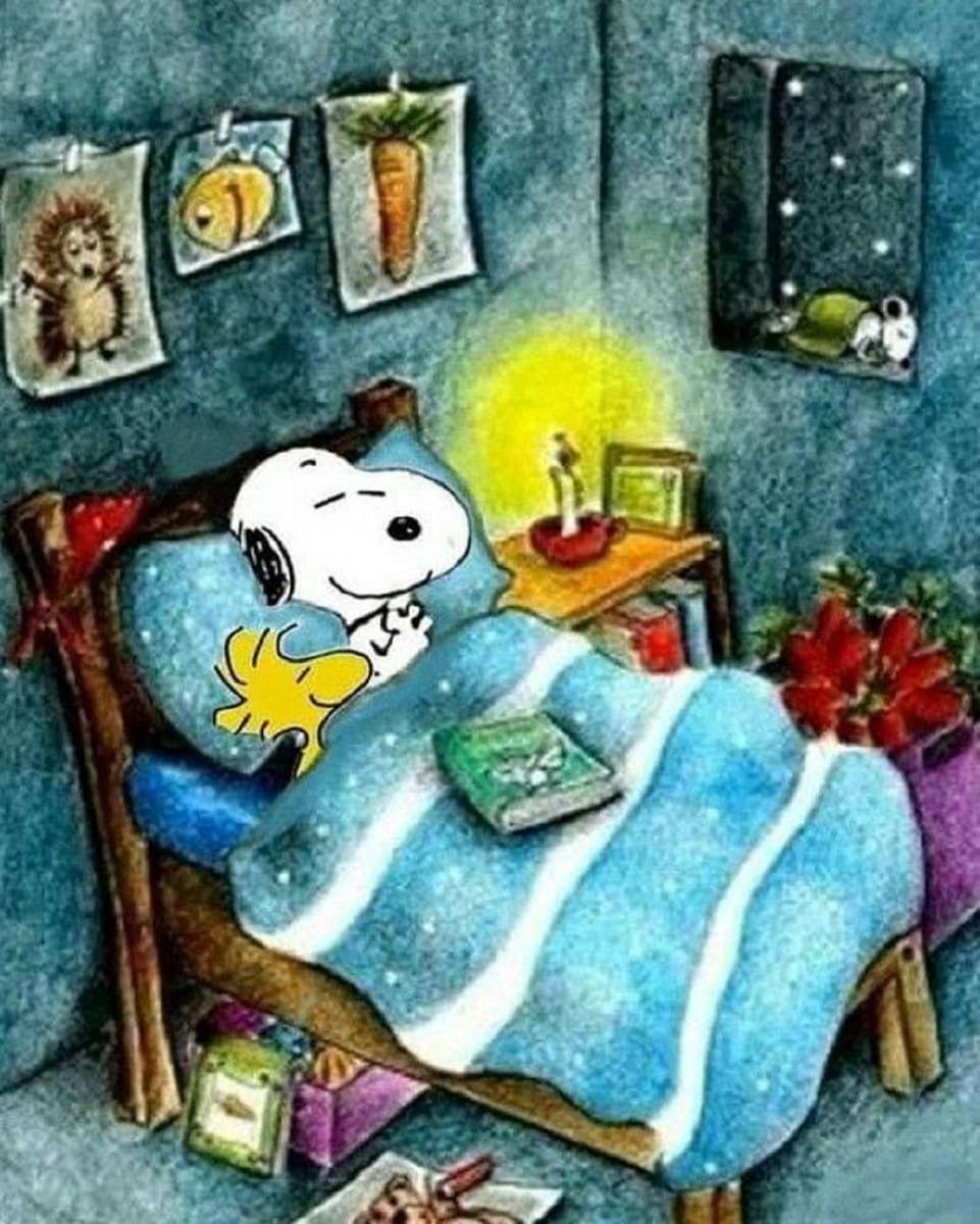 Snoopy e seus sonhos puzzle online