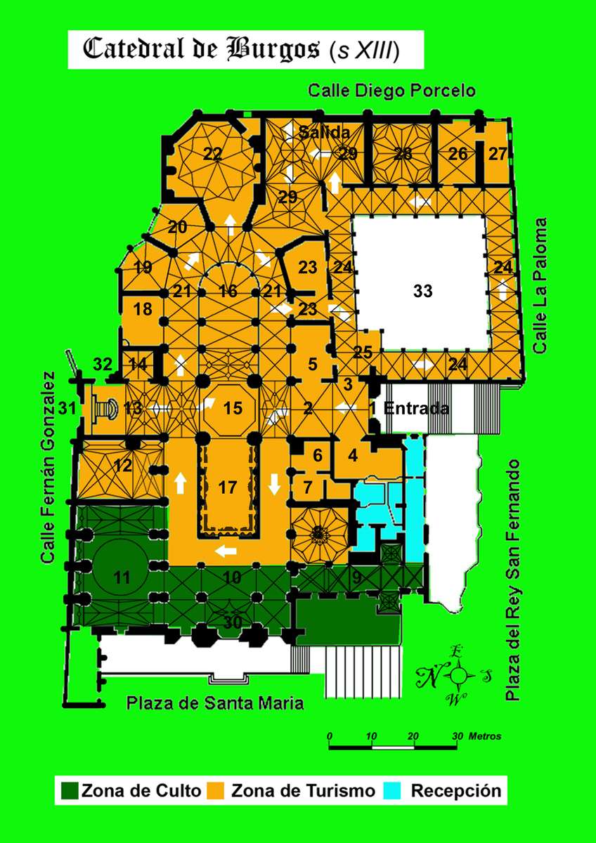 ブルゴス大聖堂 オンラインパズル