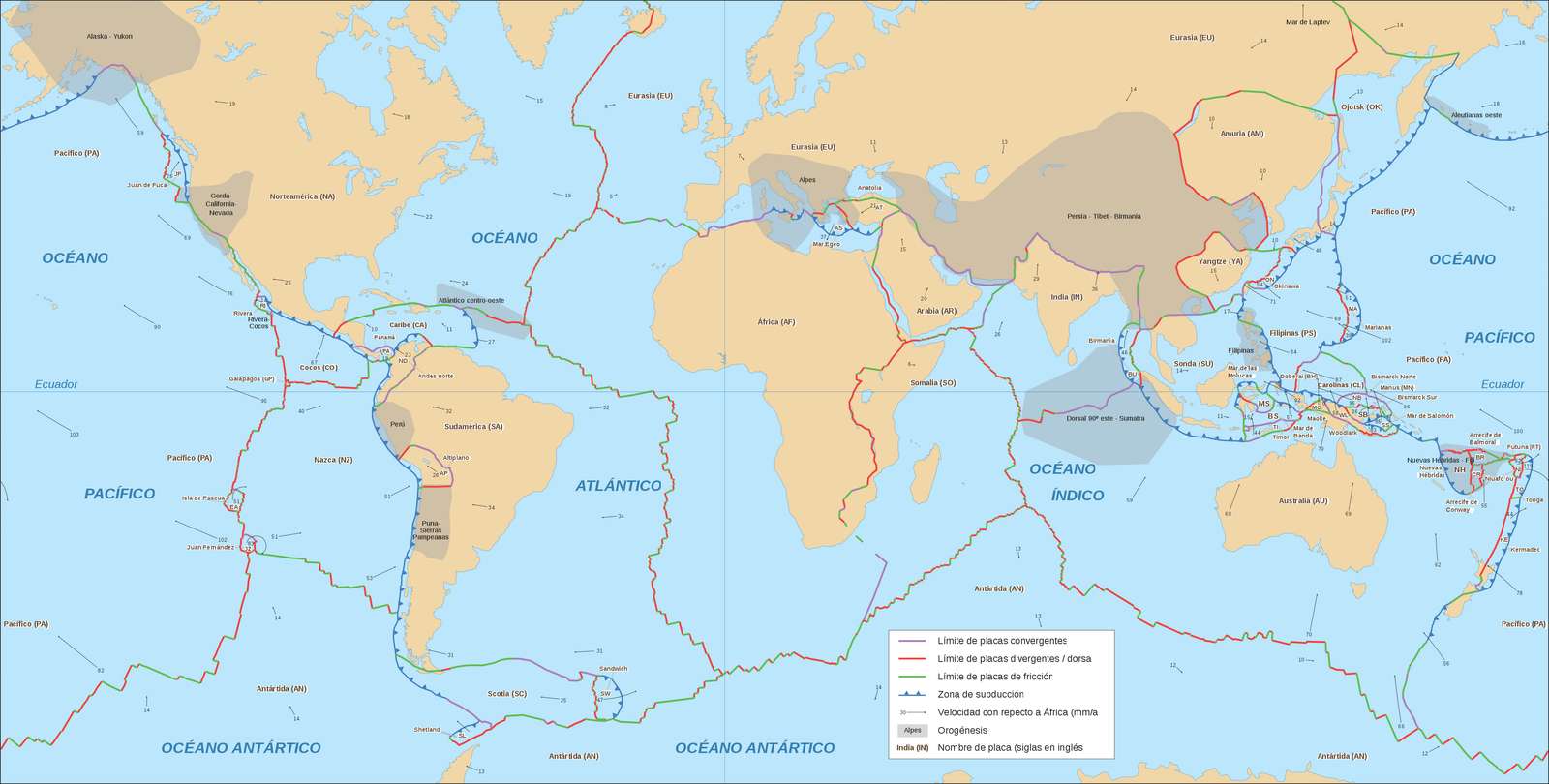 Tectonic Plates online puzzle