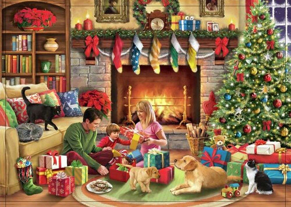 家族のクリスマス オンラインパズル