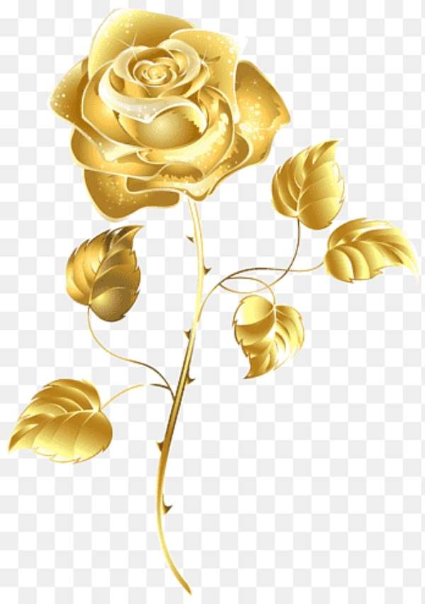 la plus belle rose dorée puzzle en ligne