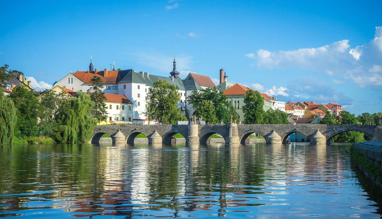 Tschechische Republik, Bäche, Brücke Online-Puzzle