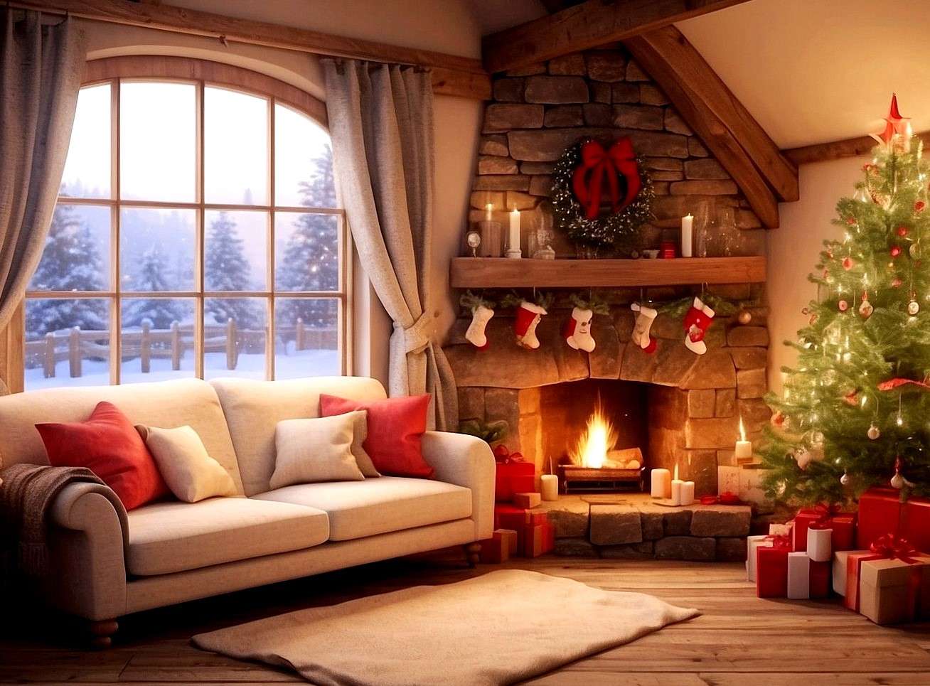 Festive, homely atmosphere jigsaw puzzle online
