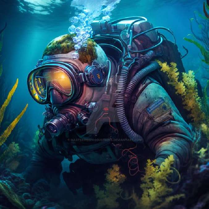 mergulhador profundo puzzle online