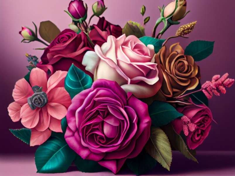 as rosas mais lindas puzzle online