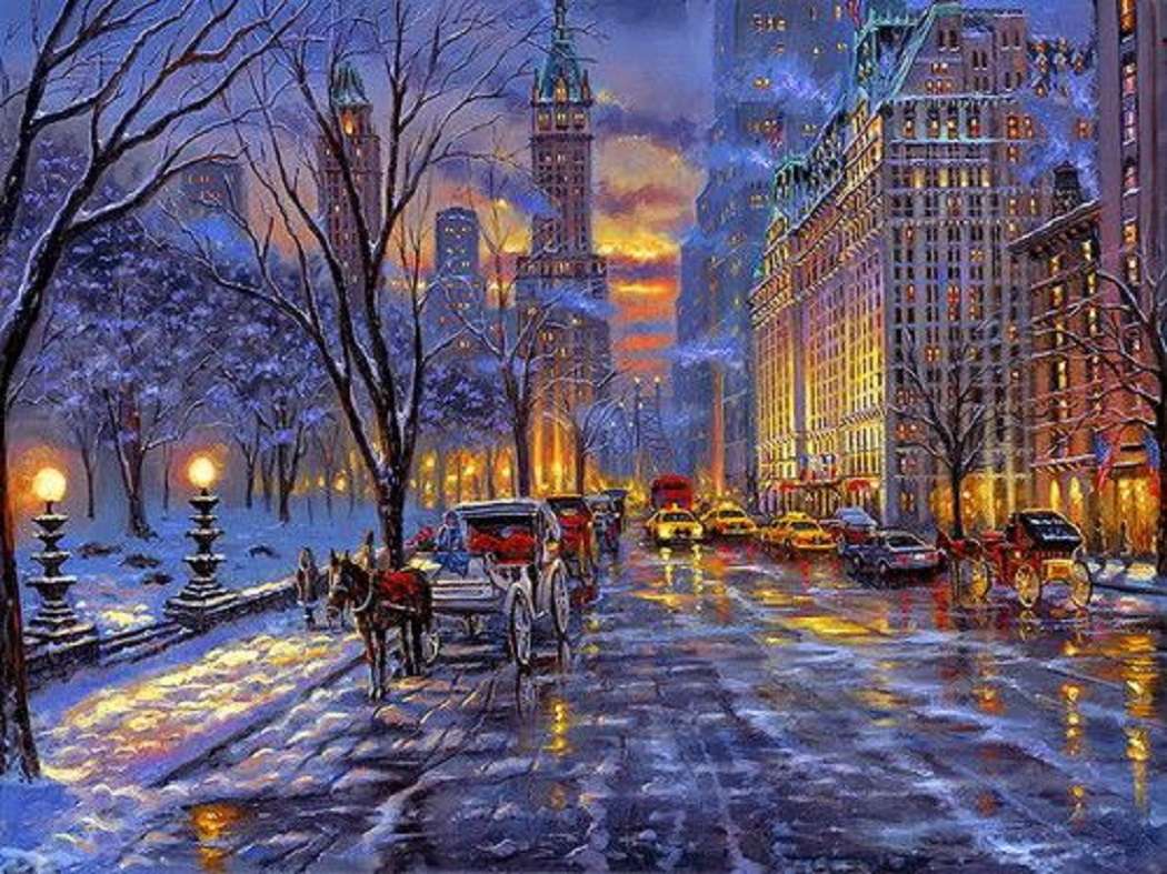 Noël froid à New York puzzle en ligne