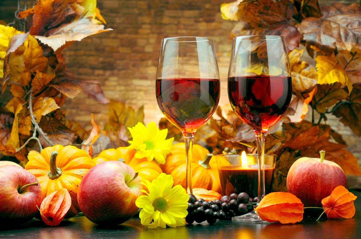 Vendanges et vin d'automne puzzle en ligne