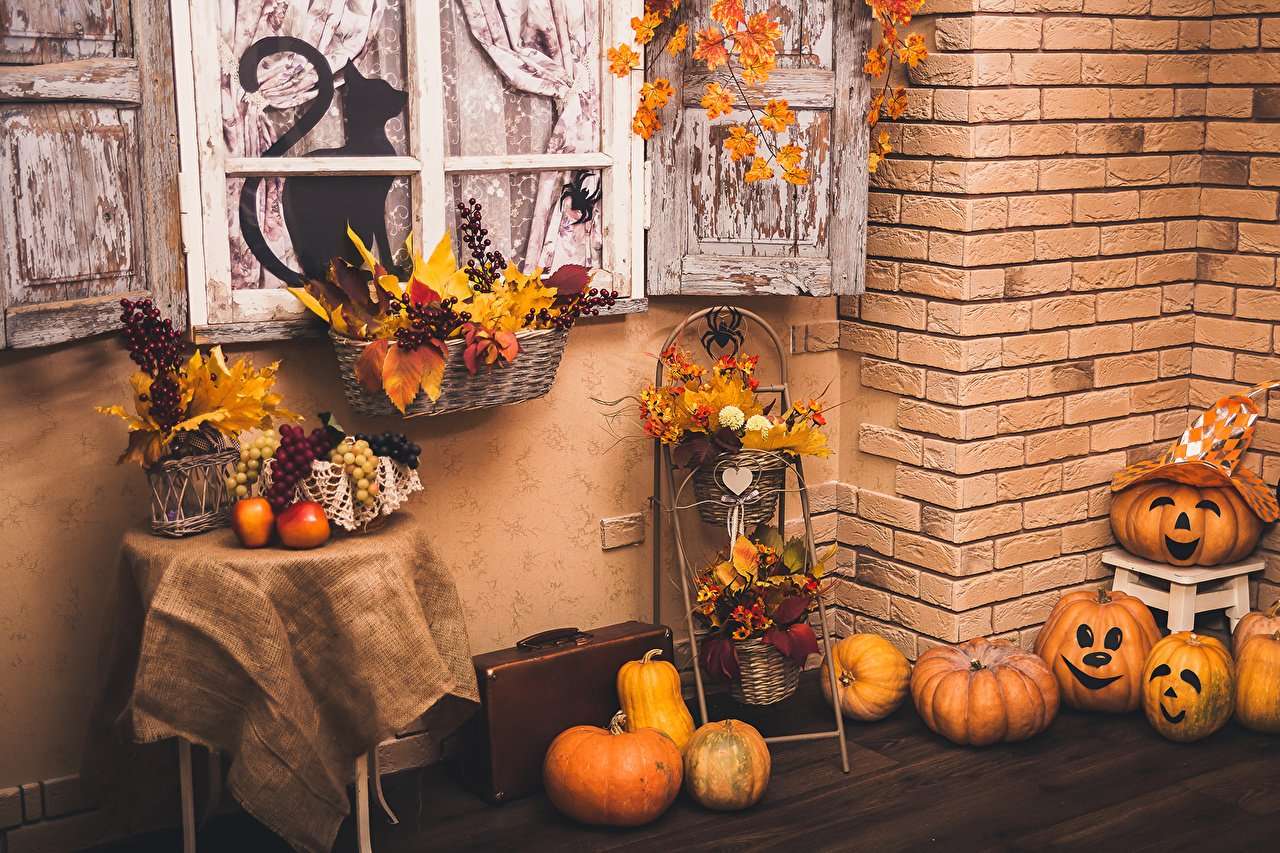 Есенна декорация онлайн пъзел