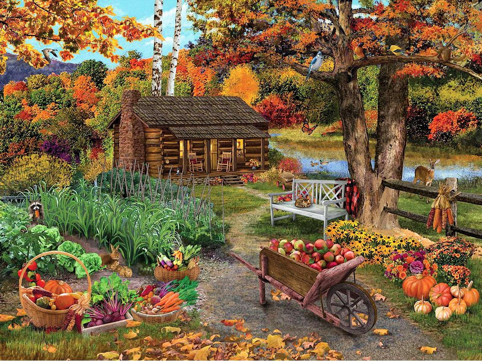 Récolter la récolte d'automne puzzle en ligne