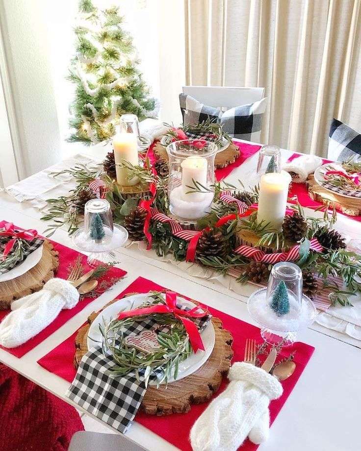 Karácsony az asztalon kirakós online