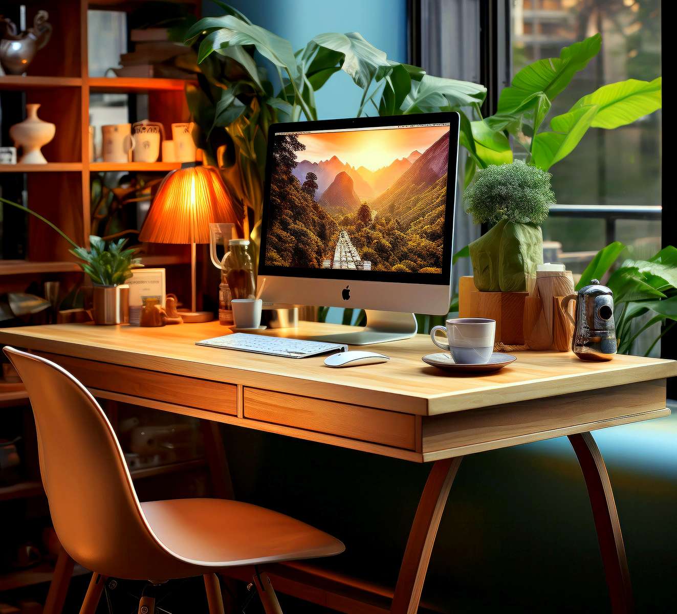 A cozy office jigsaw puzzle online