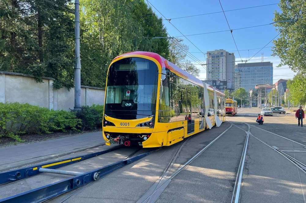 Tram van Warschau legpuzzel online