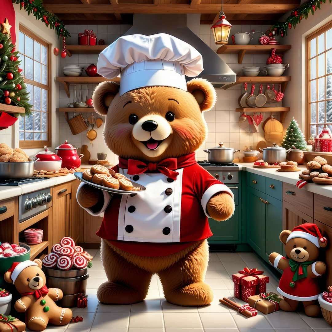 Ведмедик шеф-кухар пазл онлайн
