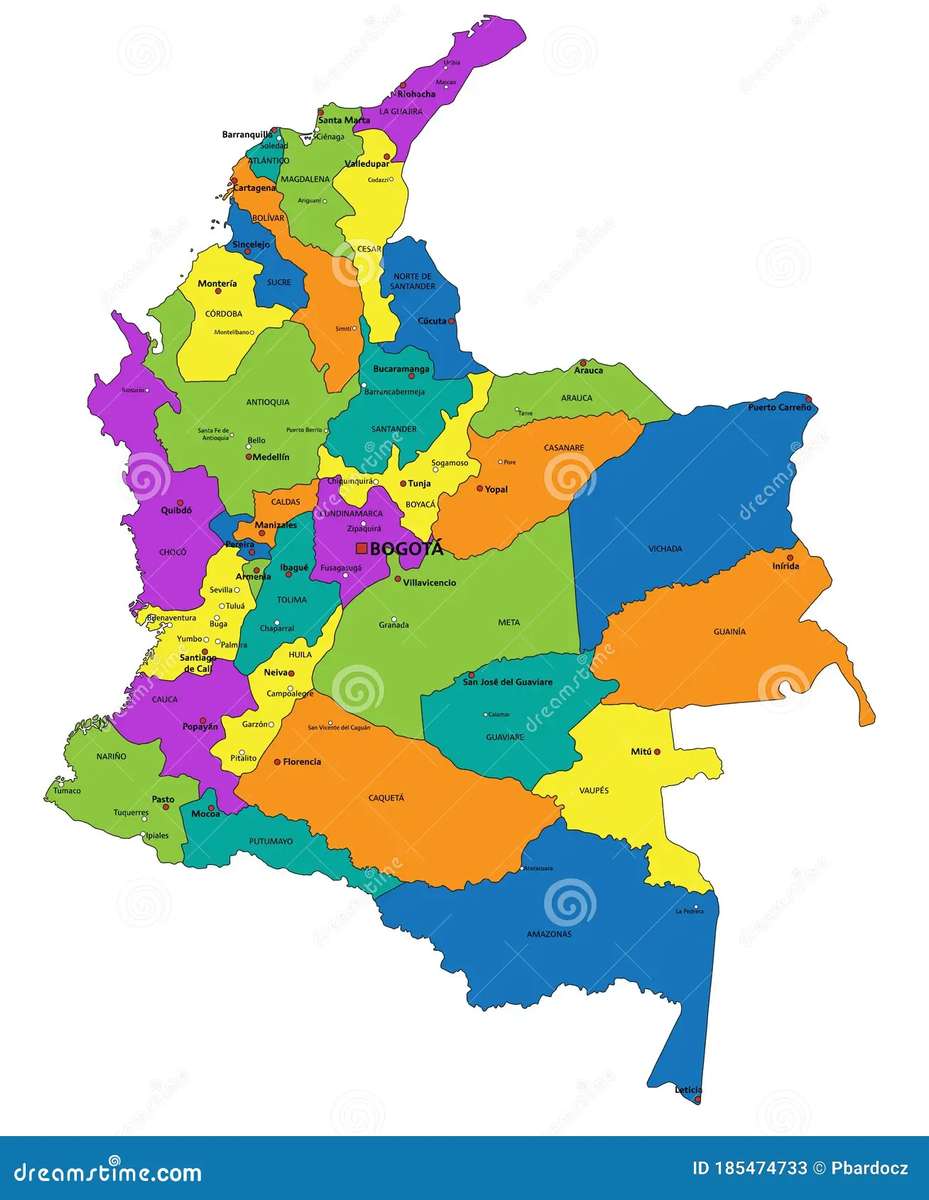 Mapa De Colombia Rompecabezas En Línea 