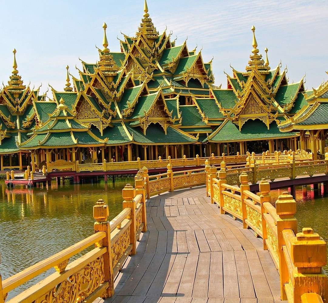 Tempel i Thailand pussel på nätet