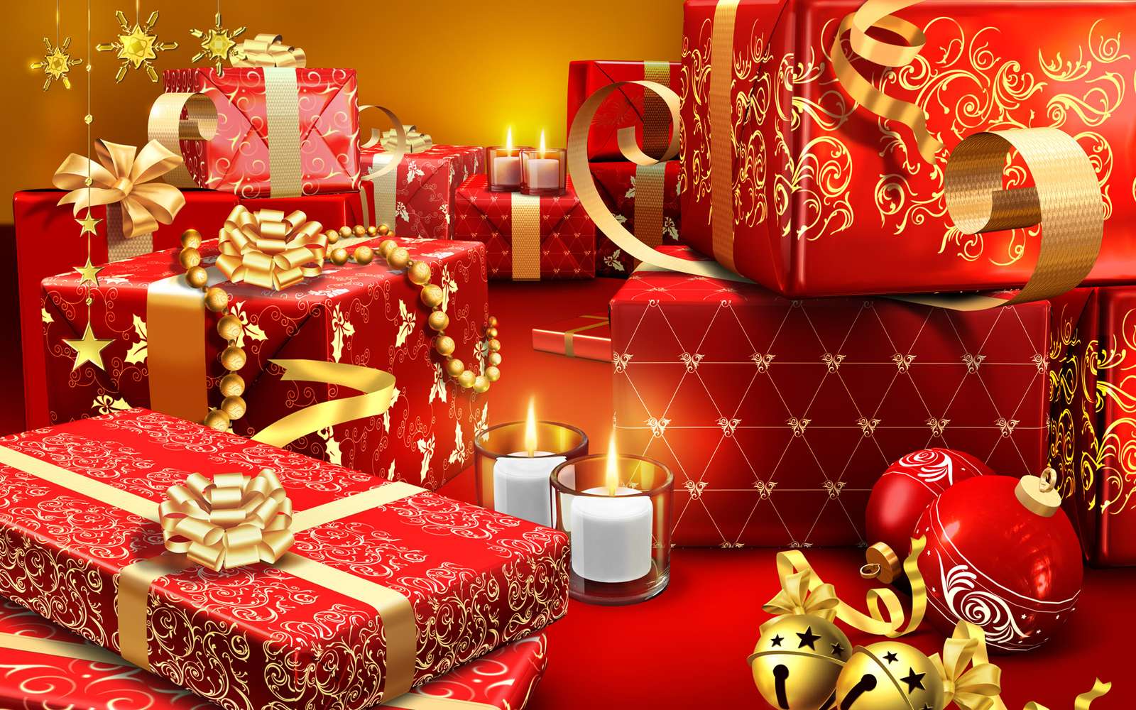 Karácsonyi ajándékokat online puzzle