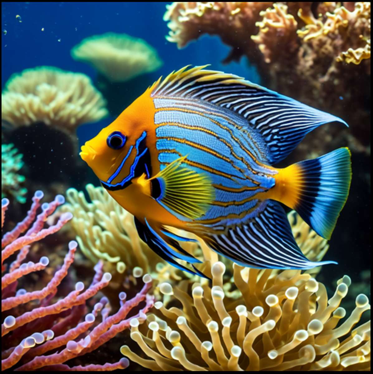 peixe colorido puzzle online