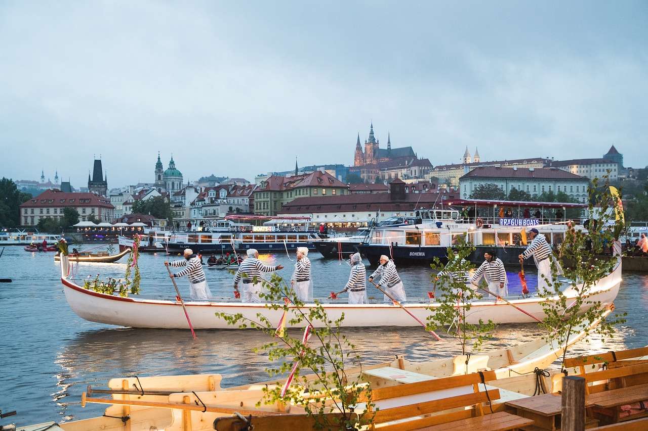 Πράγα, Φεστιβάλ, Ποτάμι online παζλ