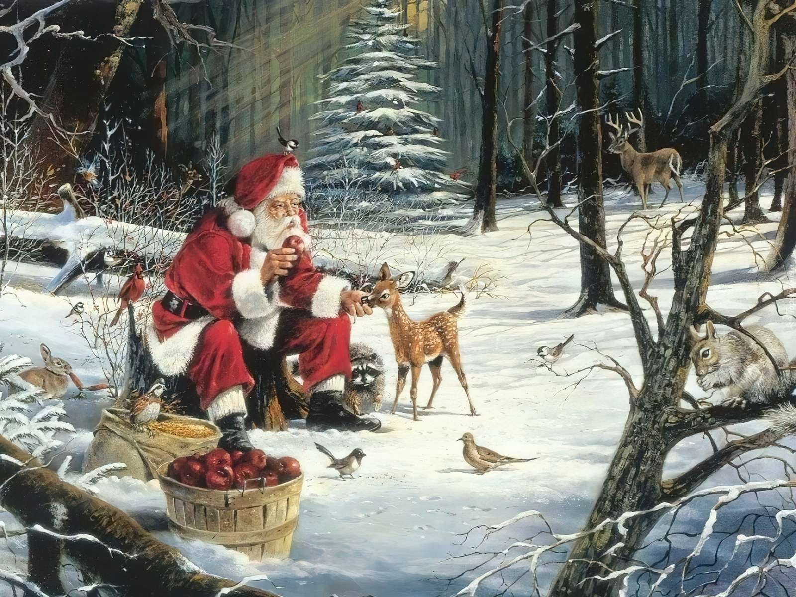 Babbo Natale stanco puzzle online