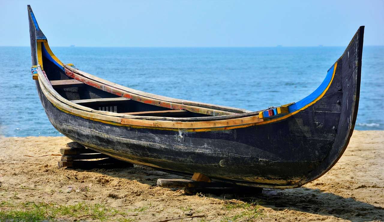 Barco de madeira, feito à mão quebra-cabeças online