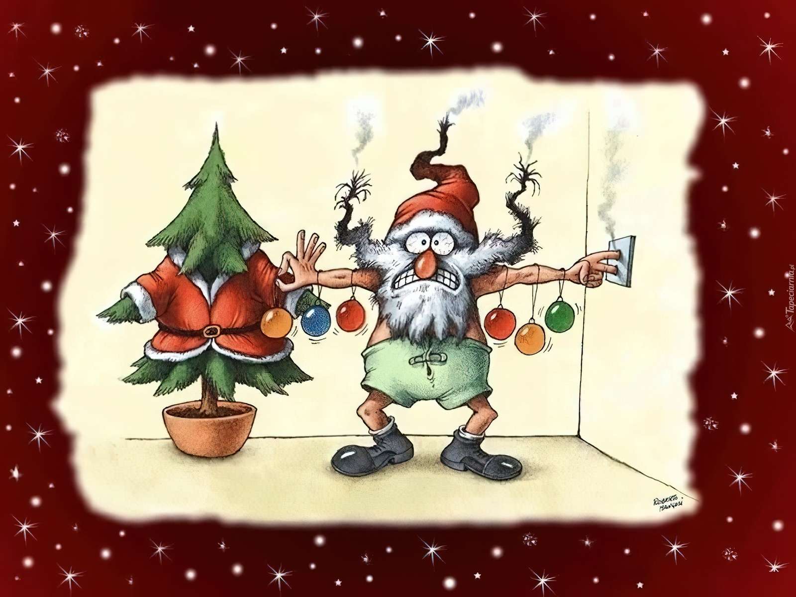 Papai Noel irritado quebra-cabeças online