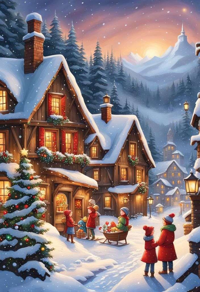 White Christmas online puzzle