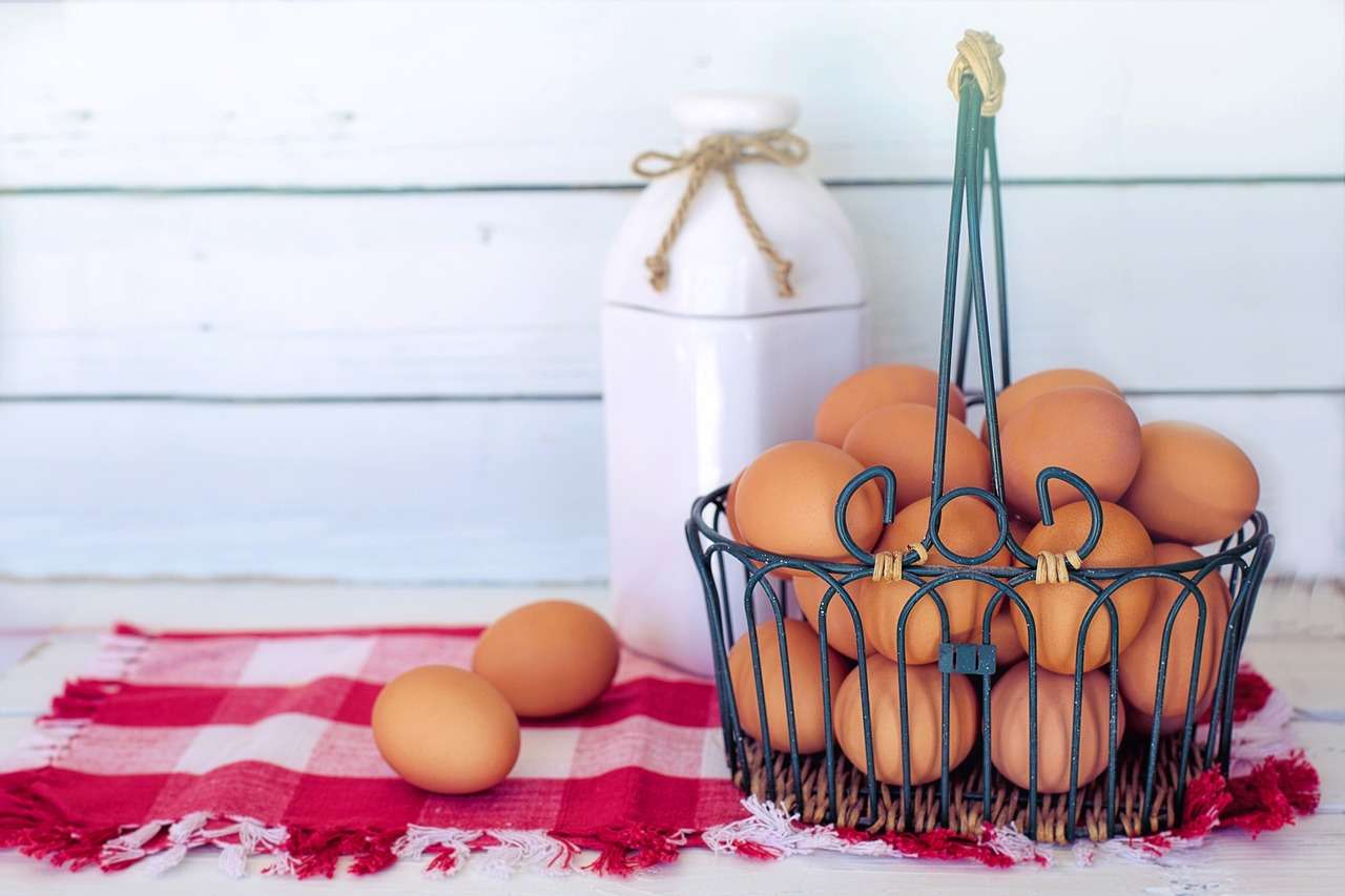 Ovos marrons, café da manhã quebra-cabeças online