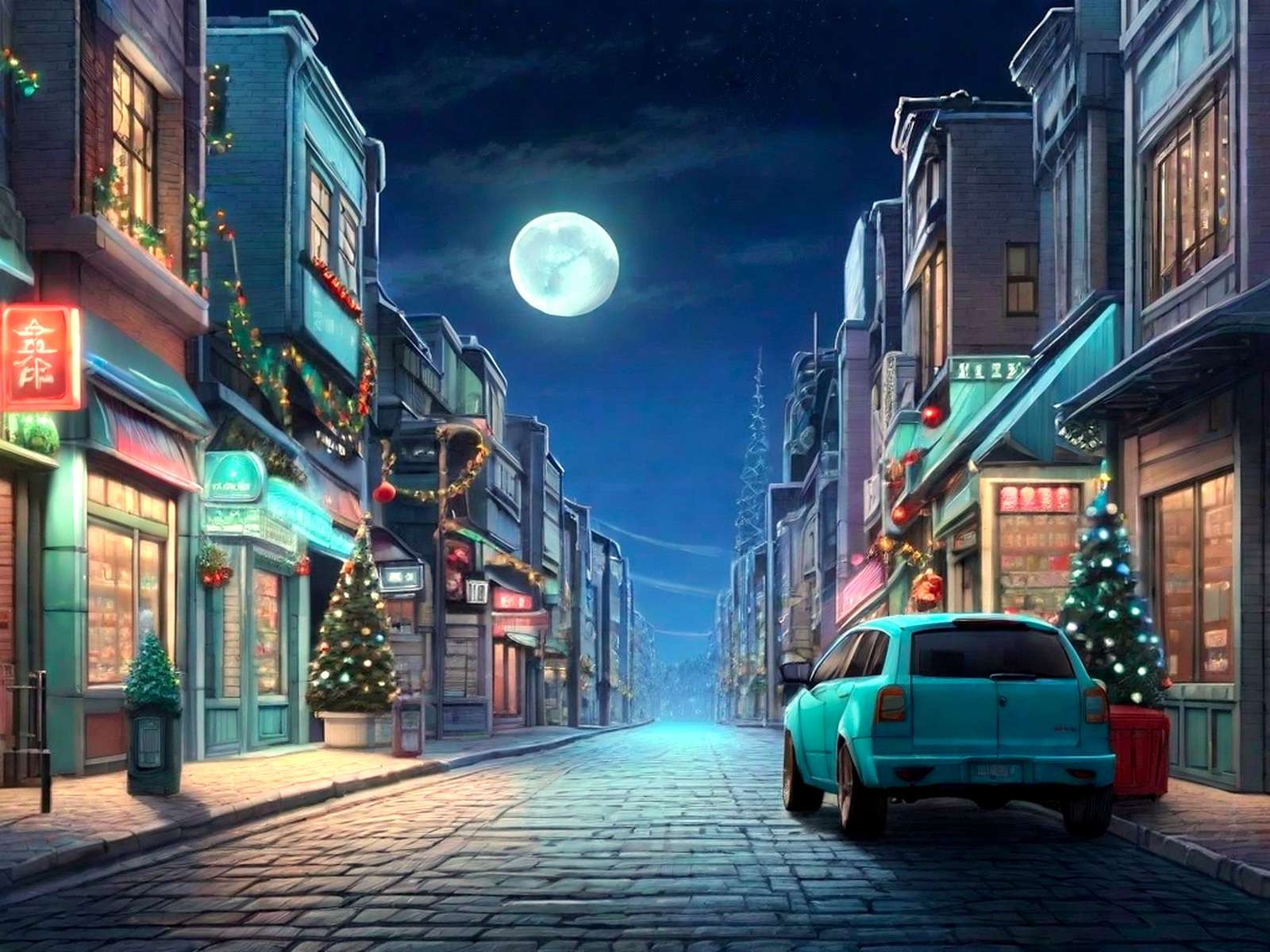 Christmas mood in the city jigsaw puzzle online