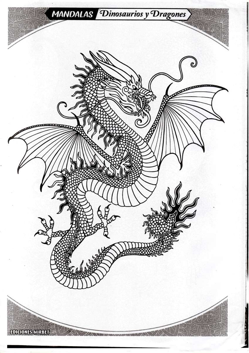 mandala de dragão puzzle online