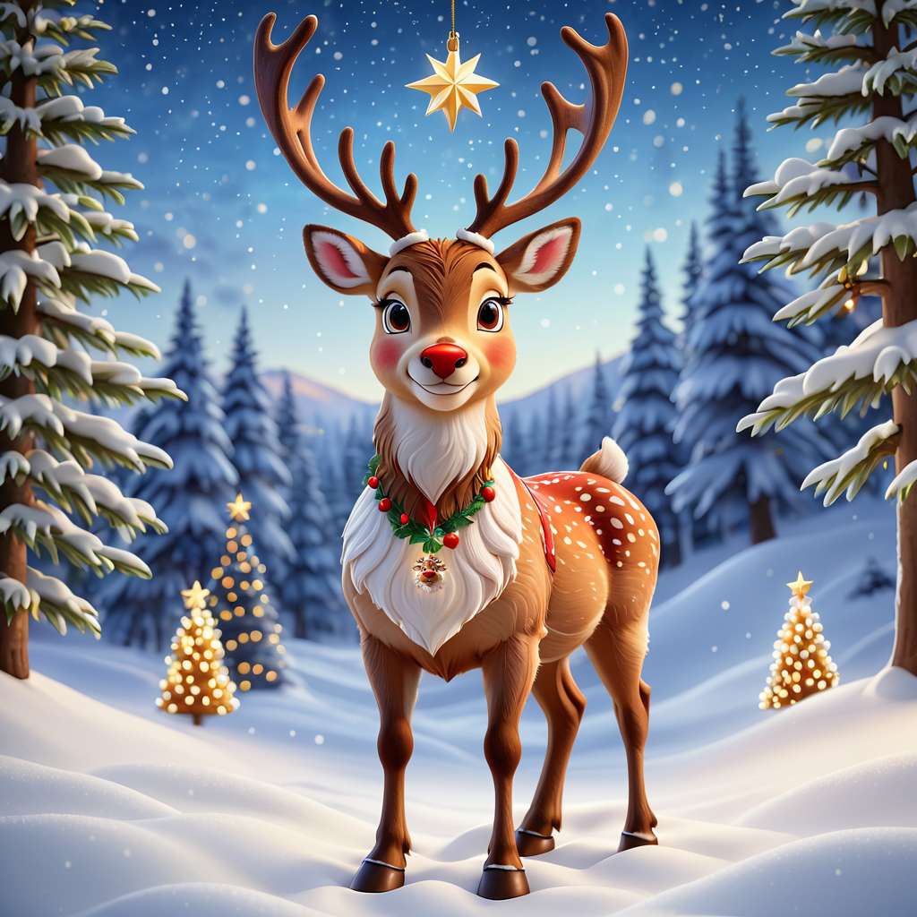 Rudolph a rénszarvas online puzzle
