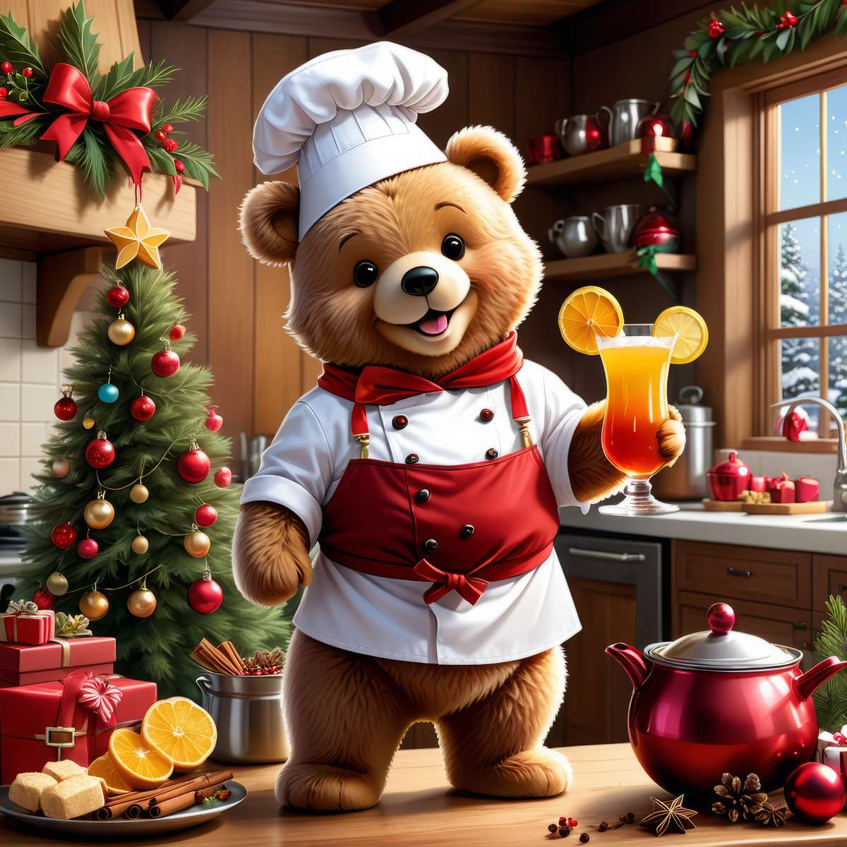 el oso chef rompecabezas en línea