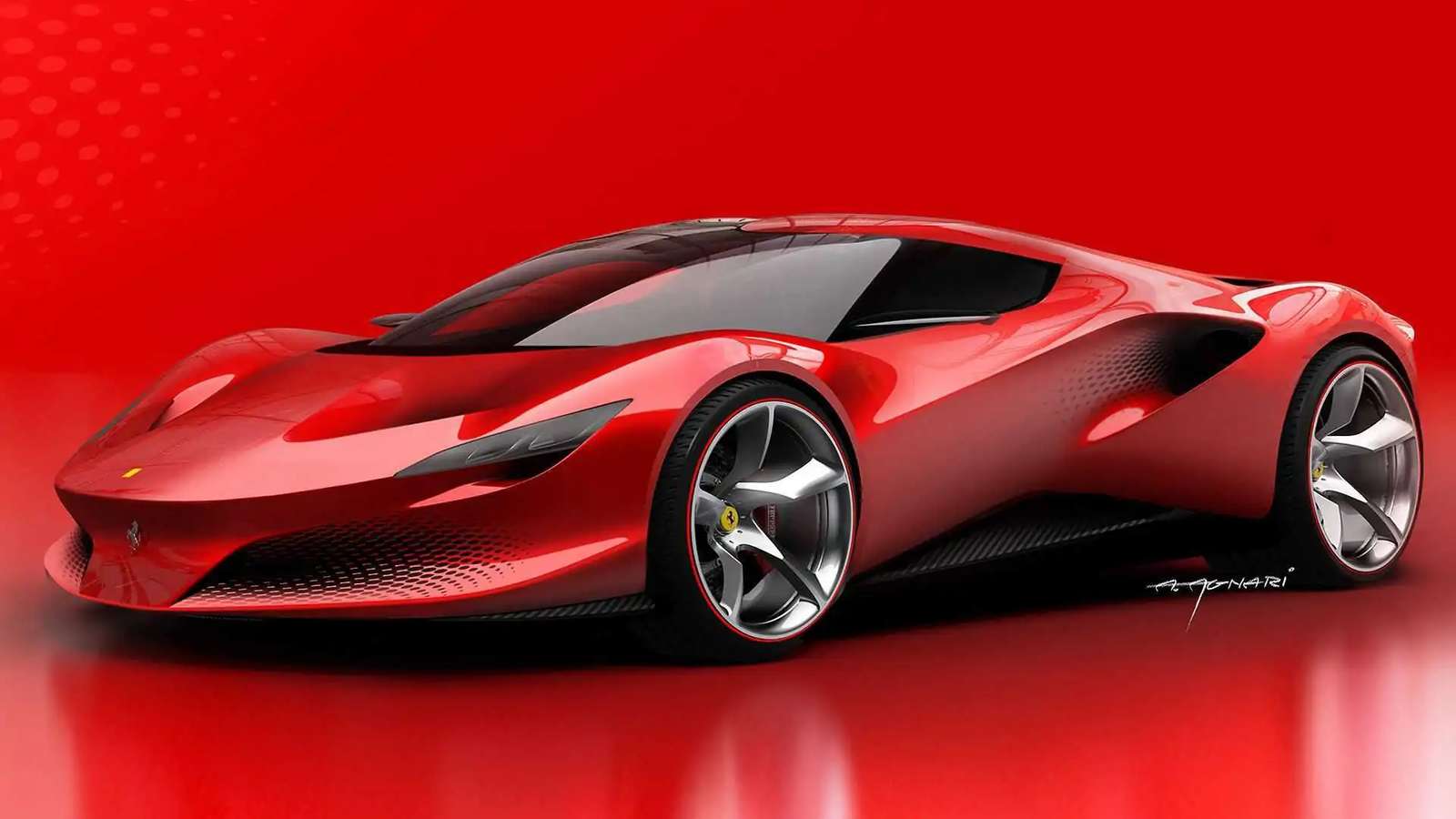 roter Ferrari Online-Puzzle