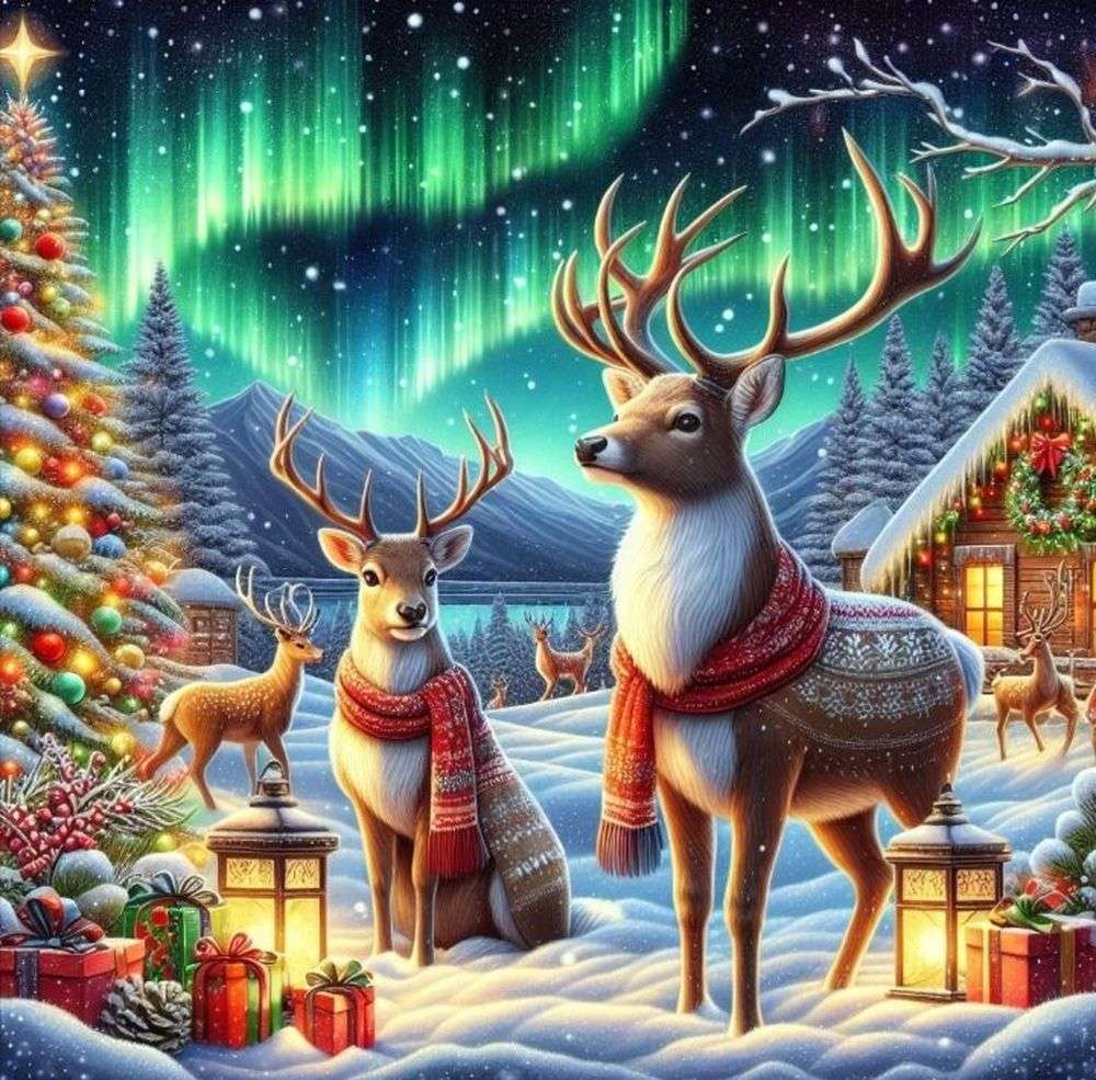 Hello, Reindeers jigsaw puzzle online