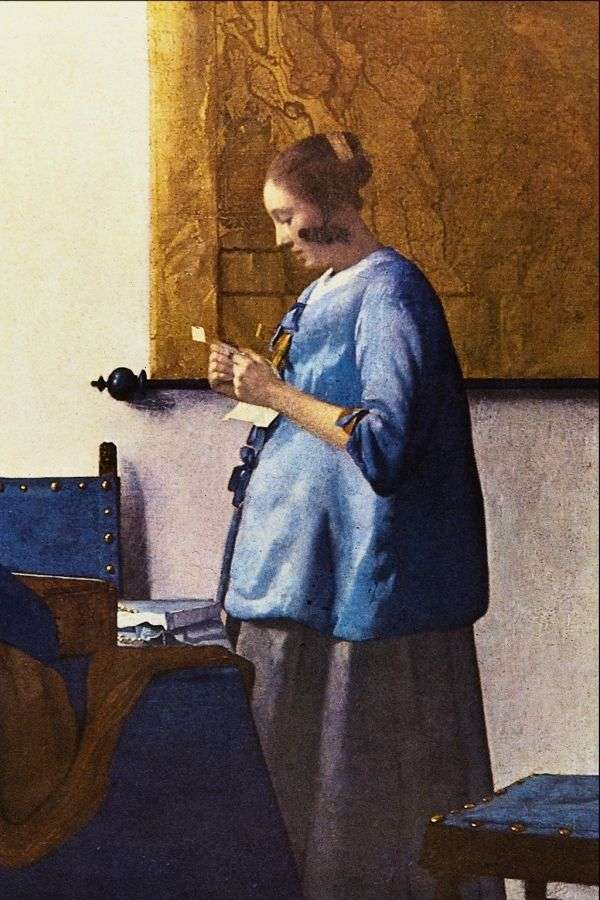 Vermeer - Γυναίκα που διαβάζει ένα γράμμα online παζλ
