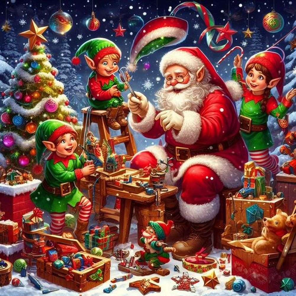 Elfos de Natal puzzle online