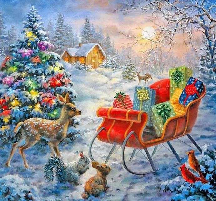 sleigh with gifts online puzzle
