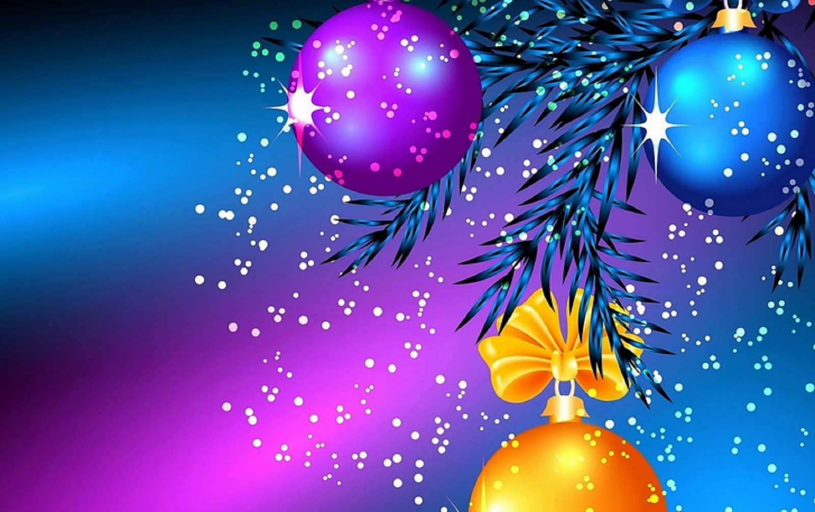 bellissime palline di Natale colorate puzzle online