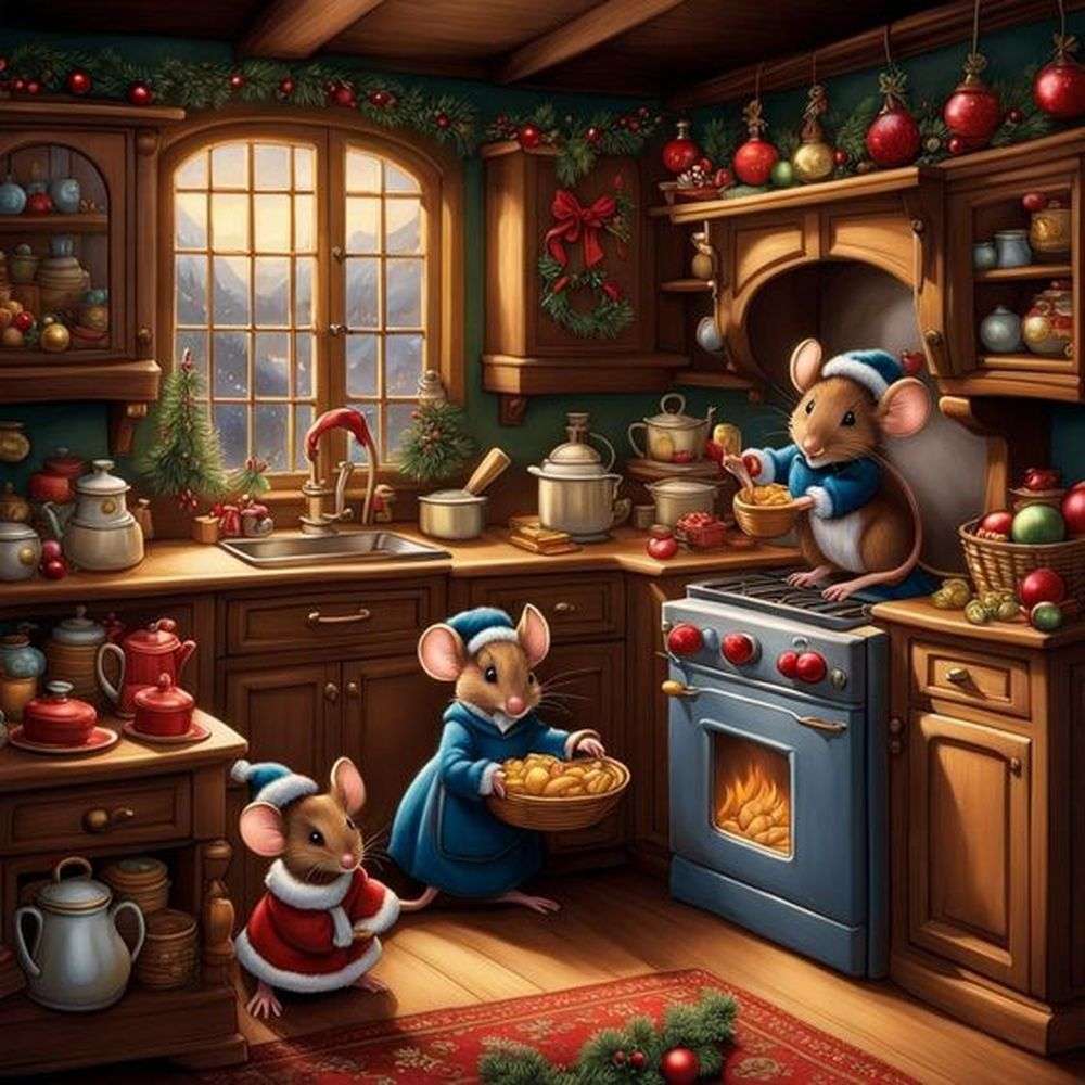 Famille heureuse de Noël puzzle en ligne
