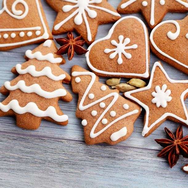 クリスマスにぴったりのジンジャーブレッドクッキー ジグソーパズルオンライン
