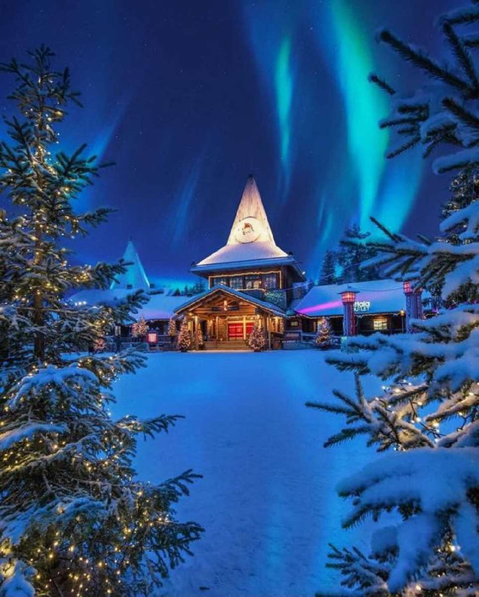 Papá Noel - Rovaniemi -Finlandia rompecabezas en línea