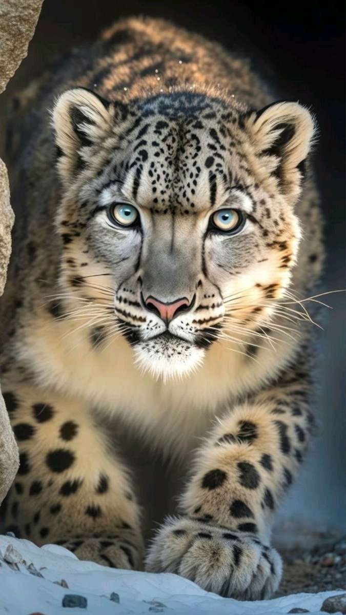 leopardo da neve quebra-cabeças online