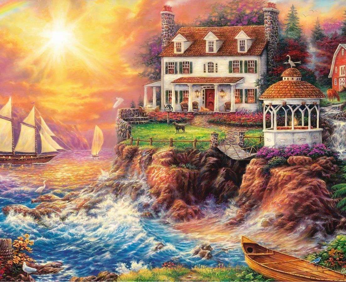 House on the cliff jigsaw puzzle online