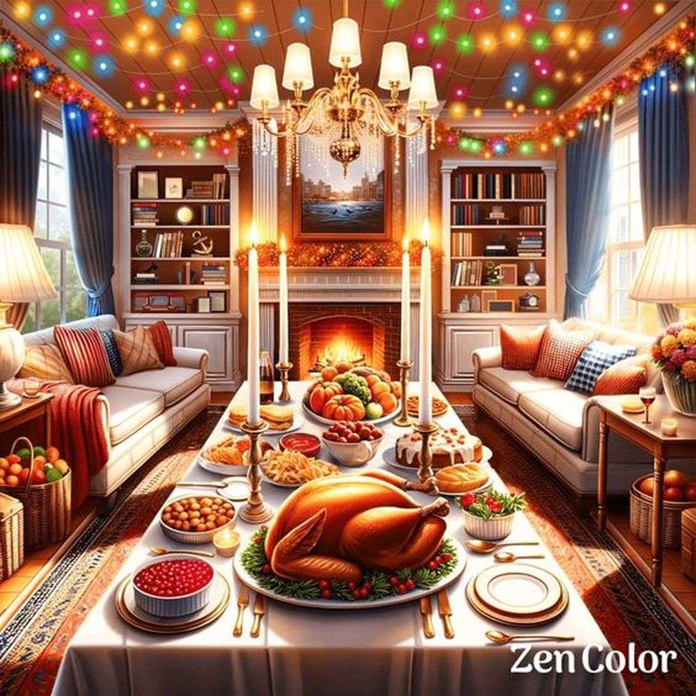 Thanksgiving diner online puzzel
