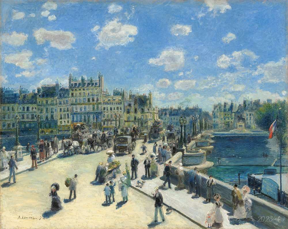 Pierre-Auguste Renoir "Il Pont-Neuf" 1872 puzzle online