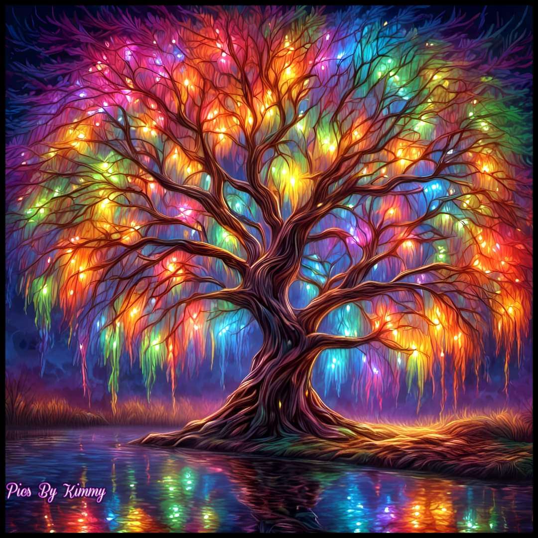 Árvore Colorida puzzle online