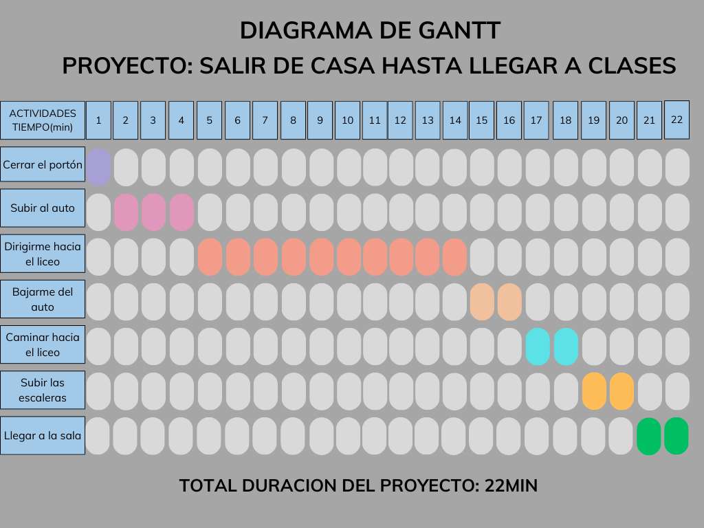 Gantt-diagram online puzzel