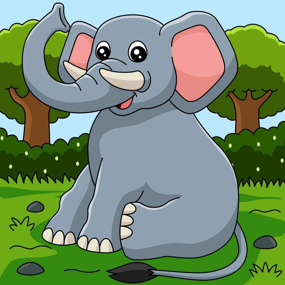слон онлайн пазл